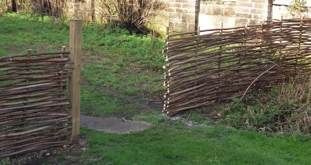 hazel wattle fence